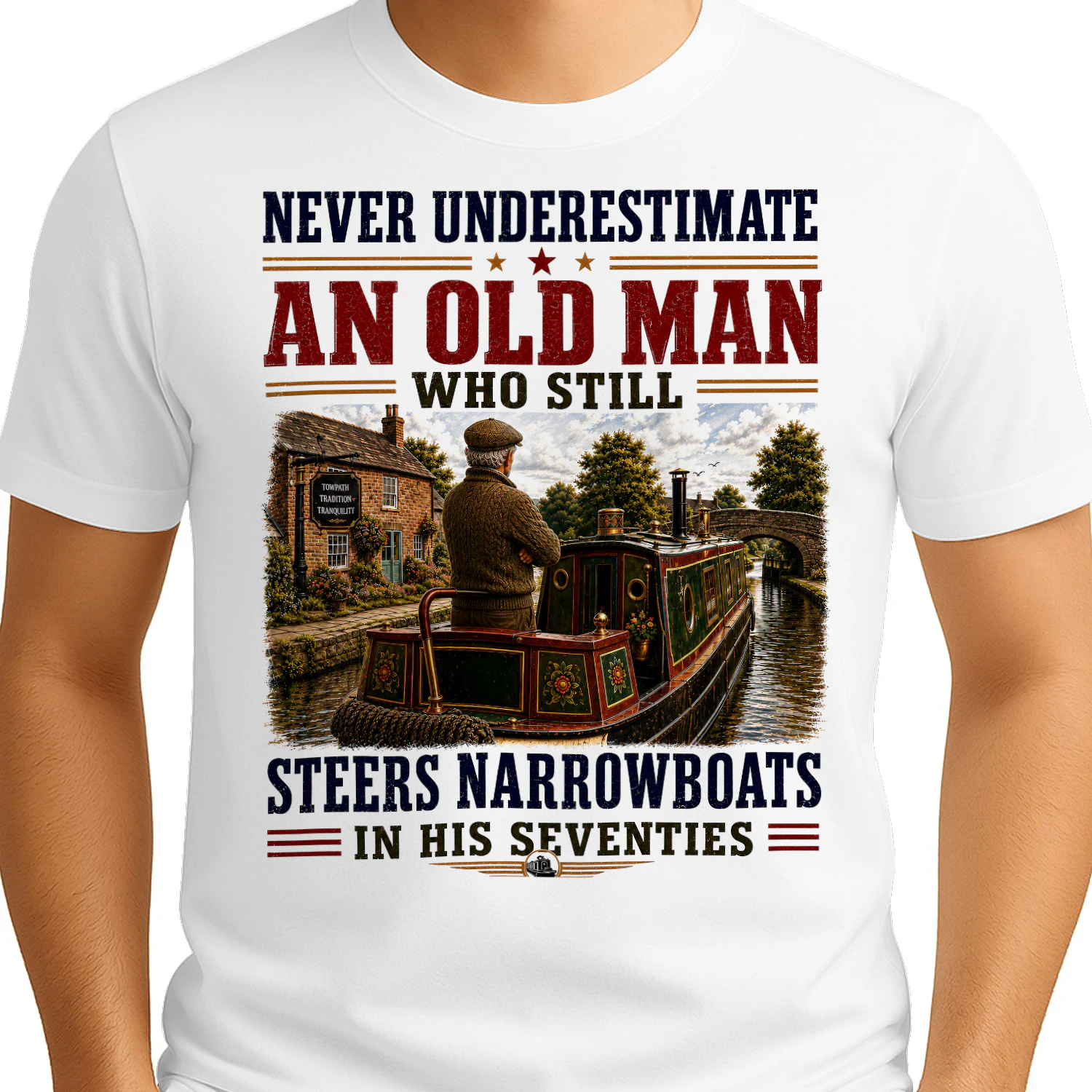 Old Man Steers Narrowboats