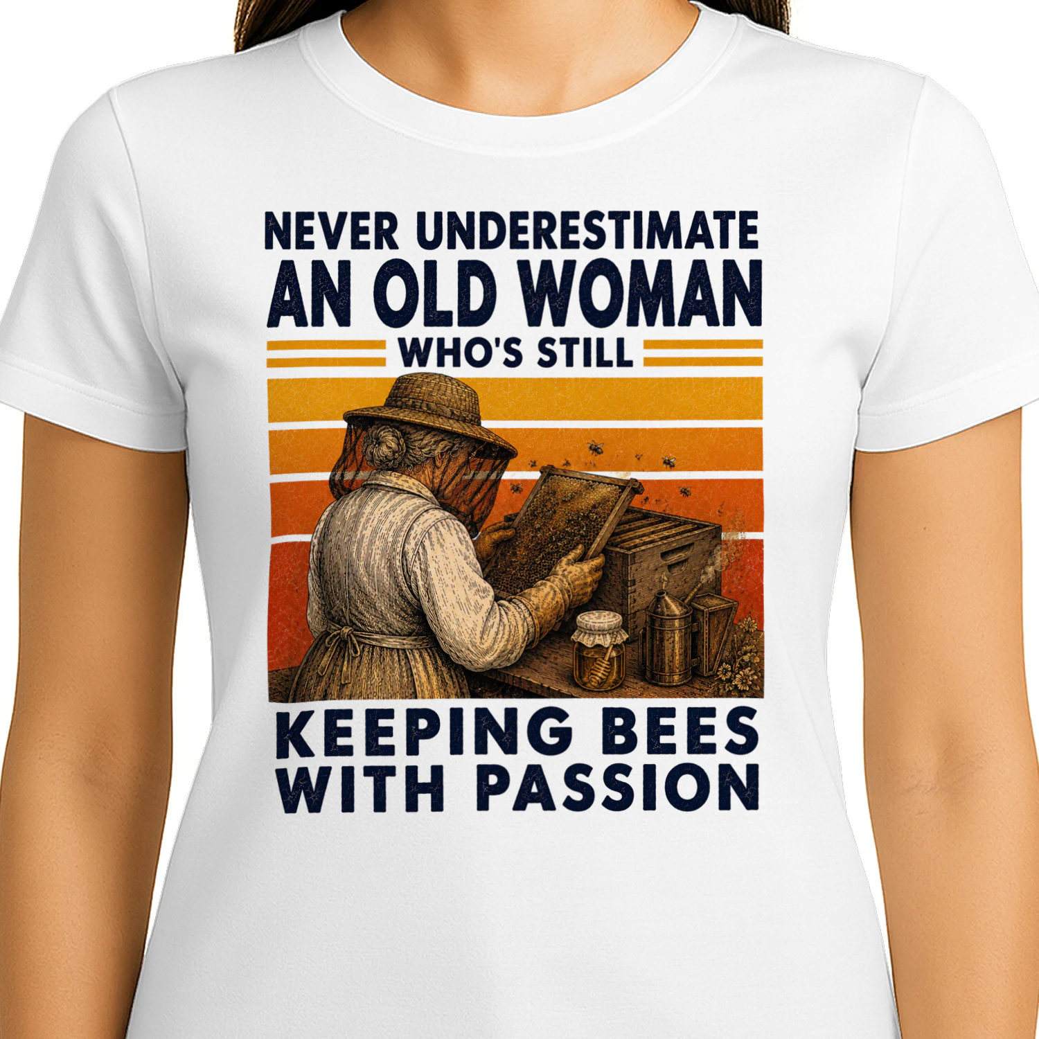 TEU0398 Woman Keeping Bees