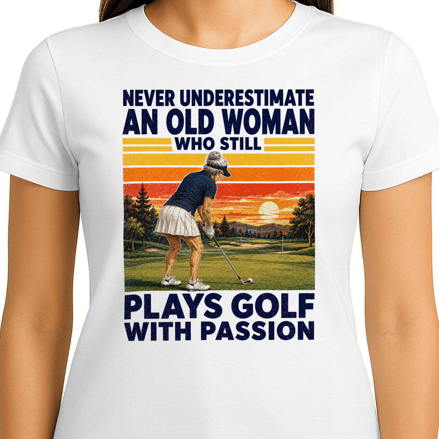 TEU1077 Woman Plays Golf