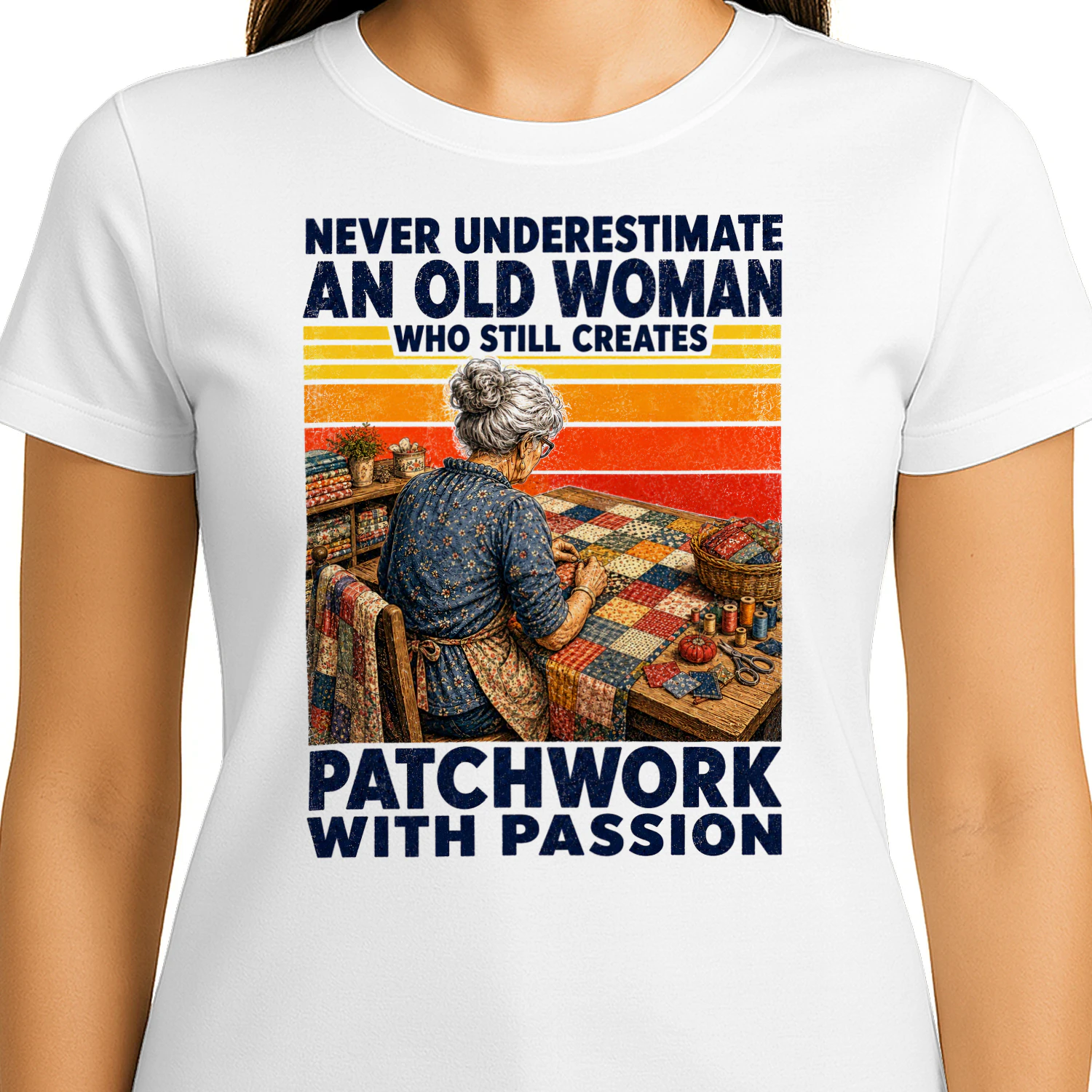 TEU1072 Woman Patchwork