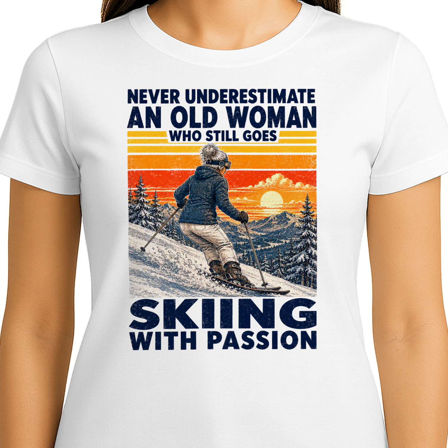 TEU1087 Woman Skiing