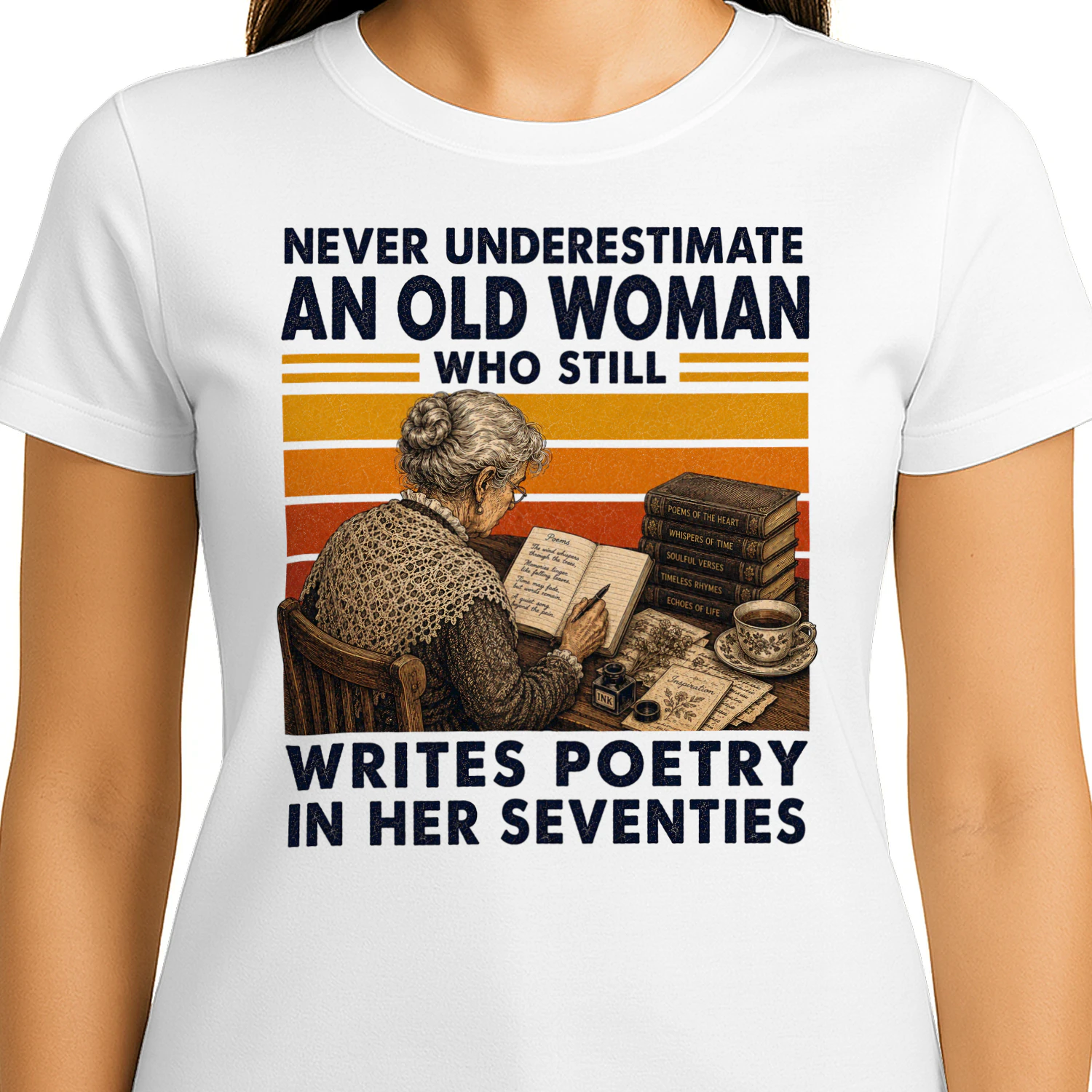 TEU0349 Woman Writes Poetry