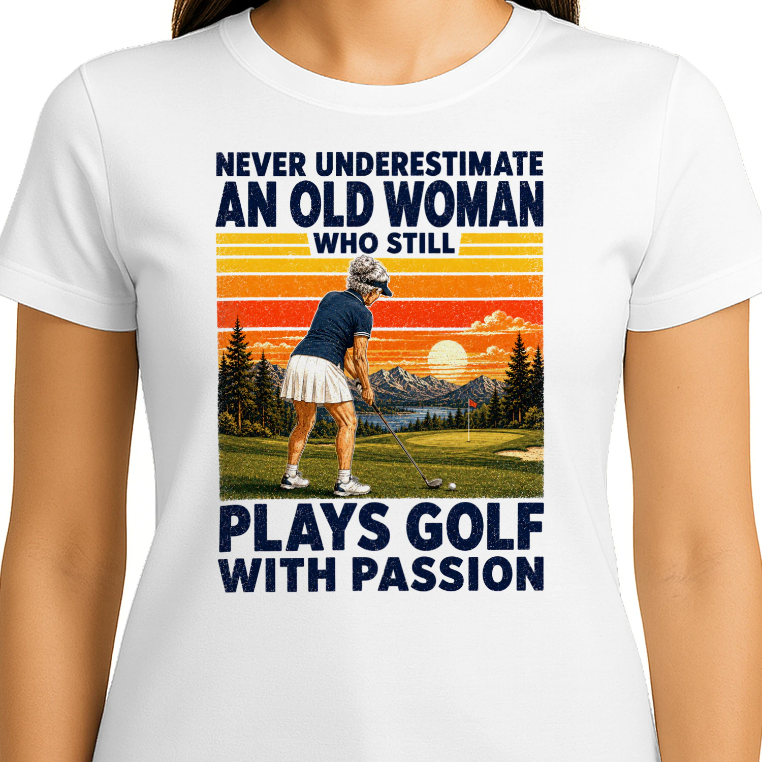 TEU1076 Woman Plays Golf