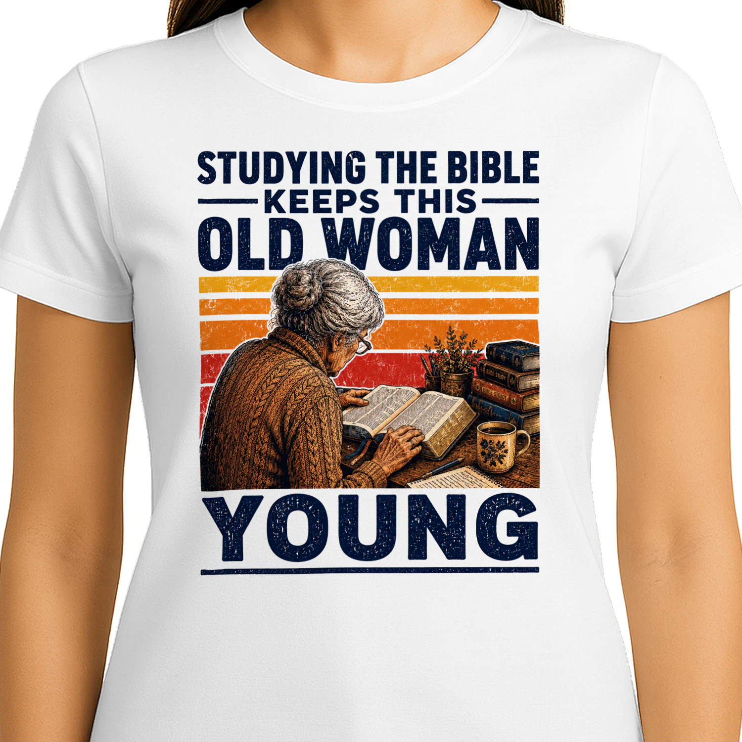 TEU0698 The Bible Old Woman Young