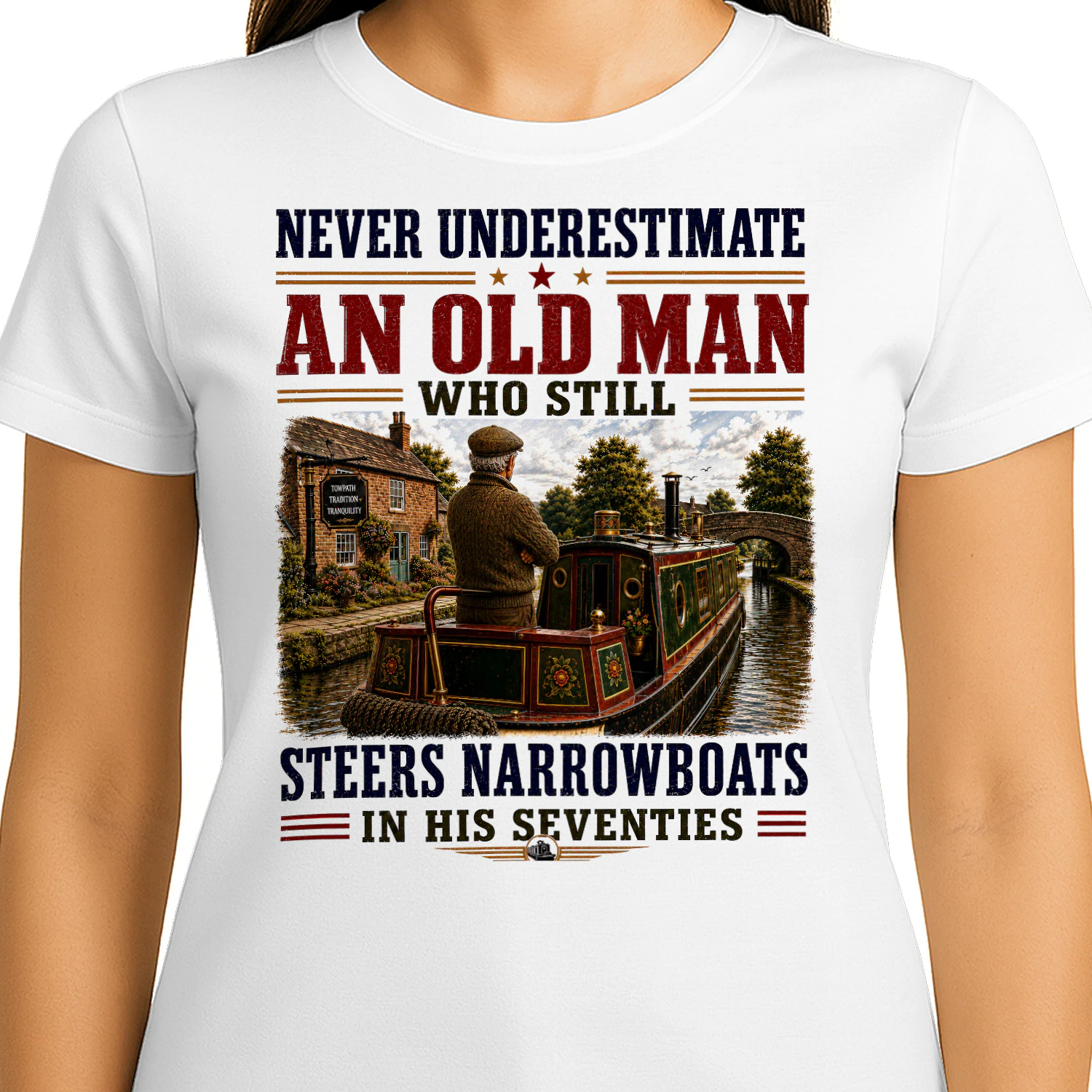 Old Man Steers Narrowboats