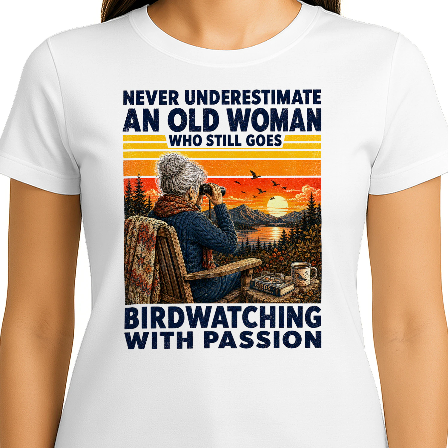 TEU1042 Woman Birdwatching