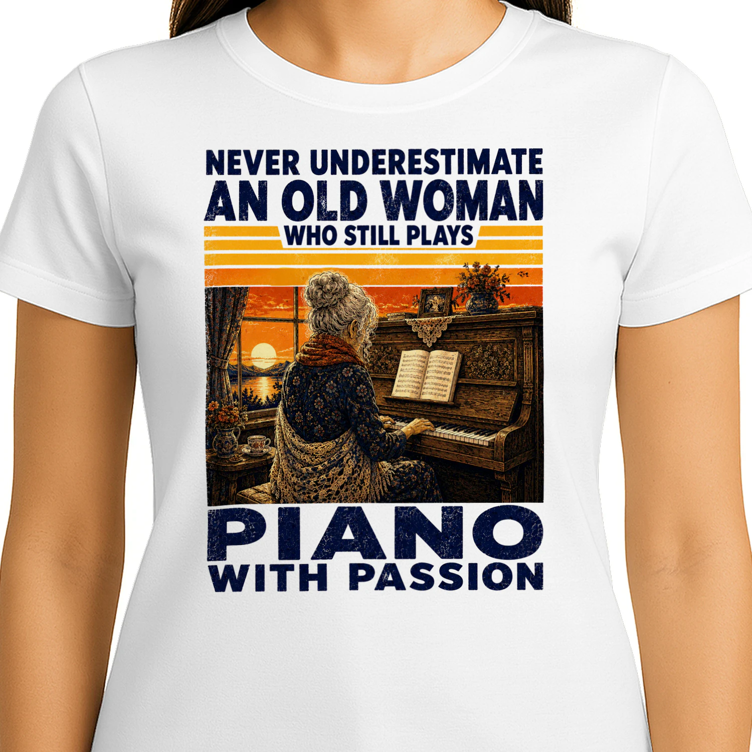 TEU1074 Woman Piano