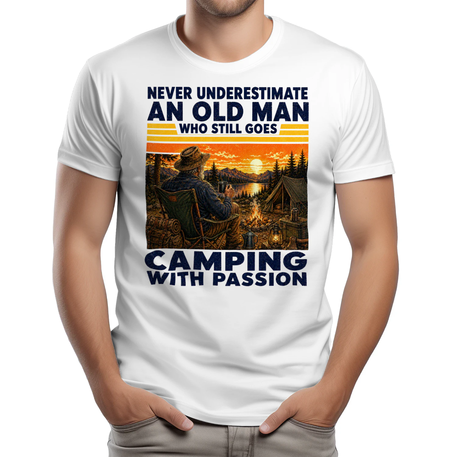 TEU1124 Man Camping