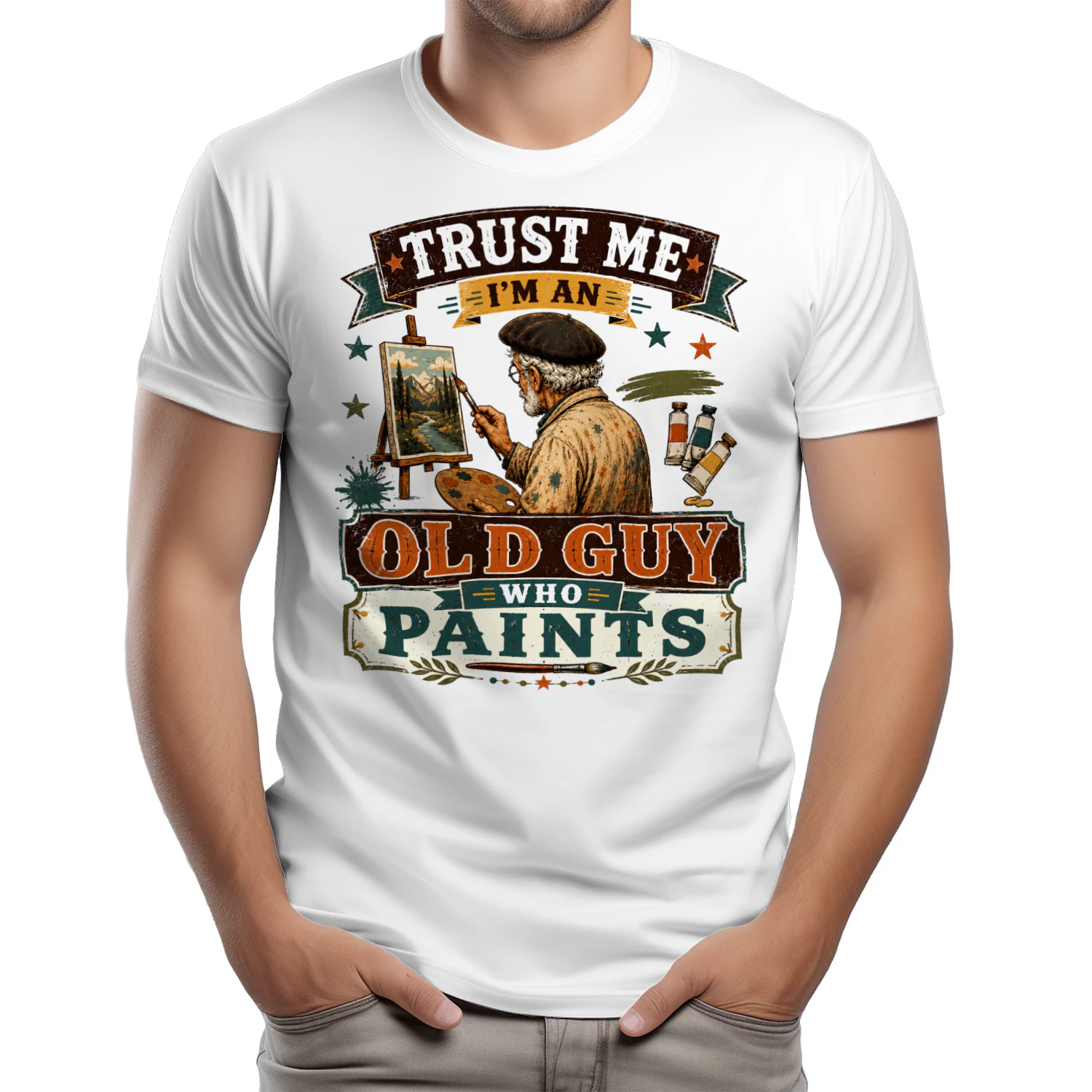 TEU0279 Trust Me I'm An Old Guy Who Paints