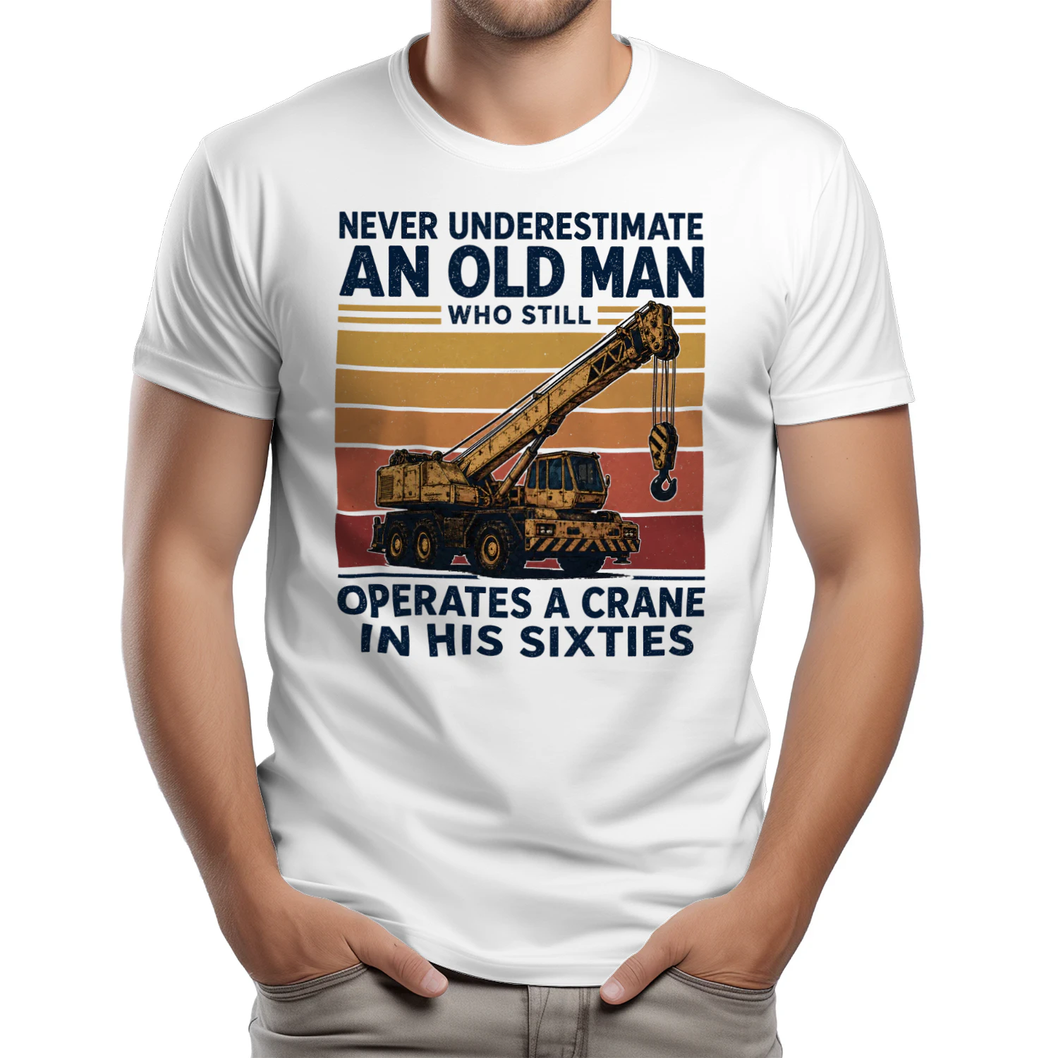 Operates A Crane