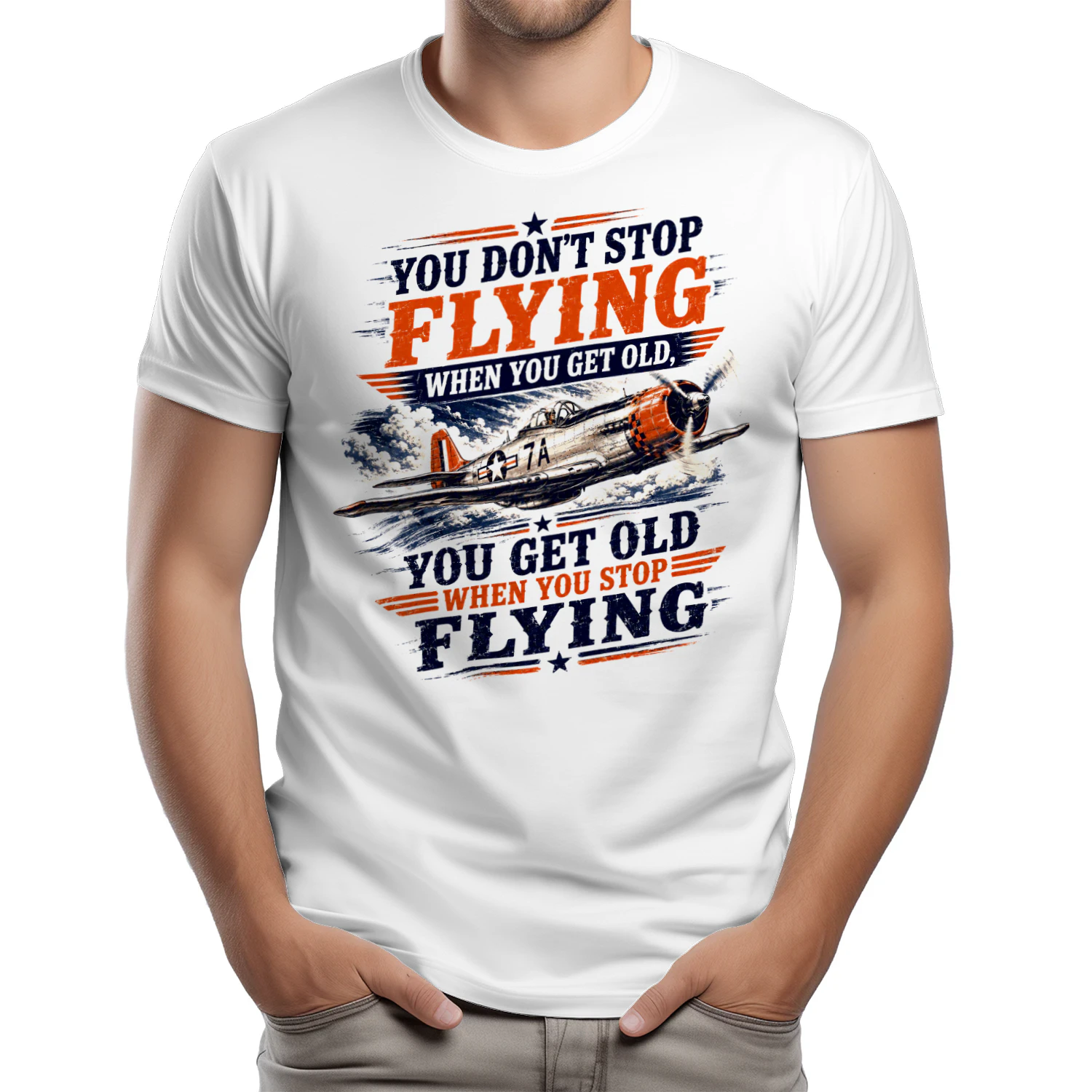 TEU0612 You Don't Stop Flying When You Get Old You Get Old When You Stop  Flying