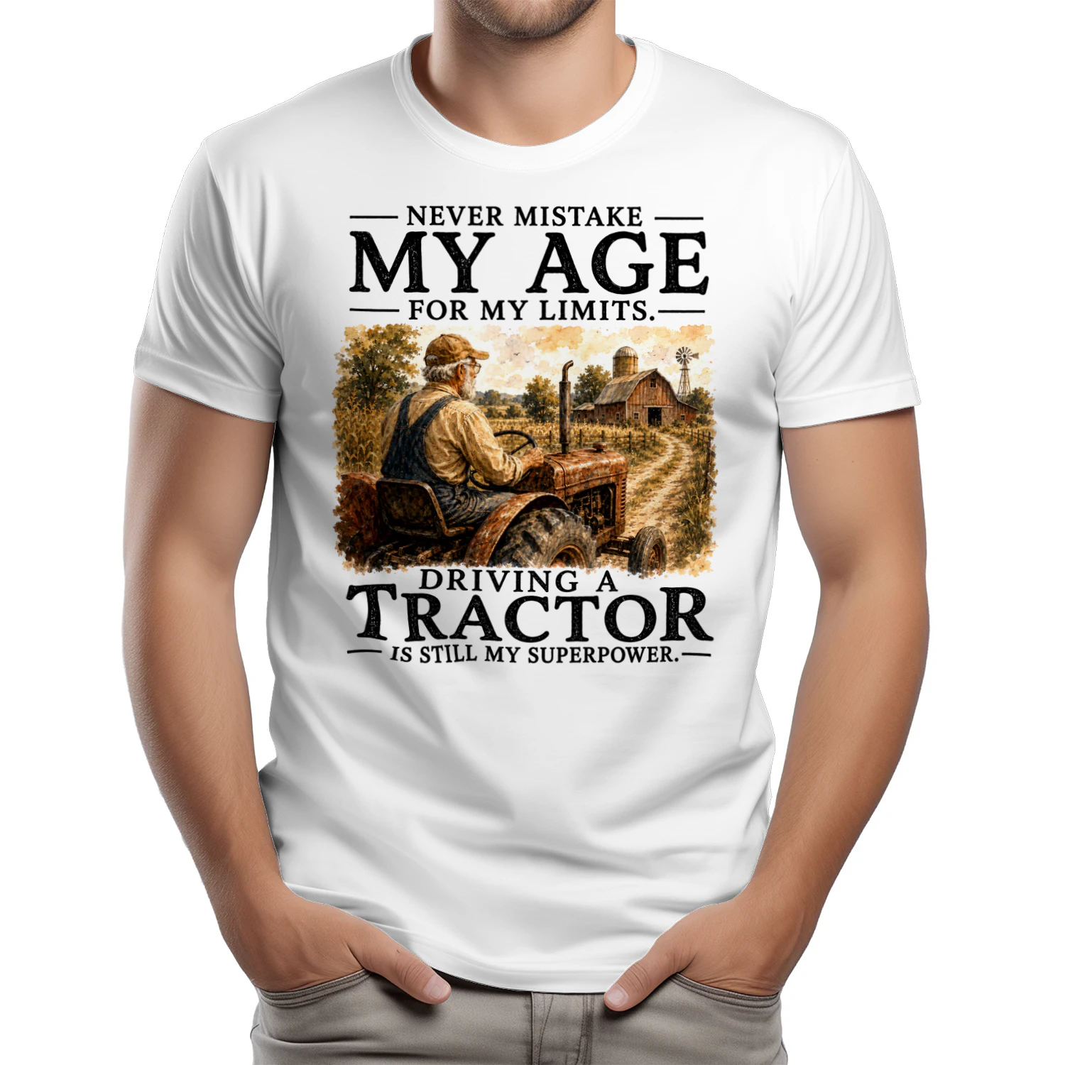 TEU0586 My Age - Driving A Tractor