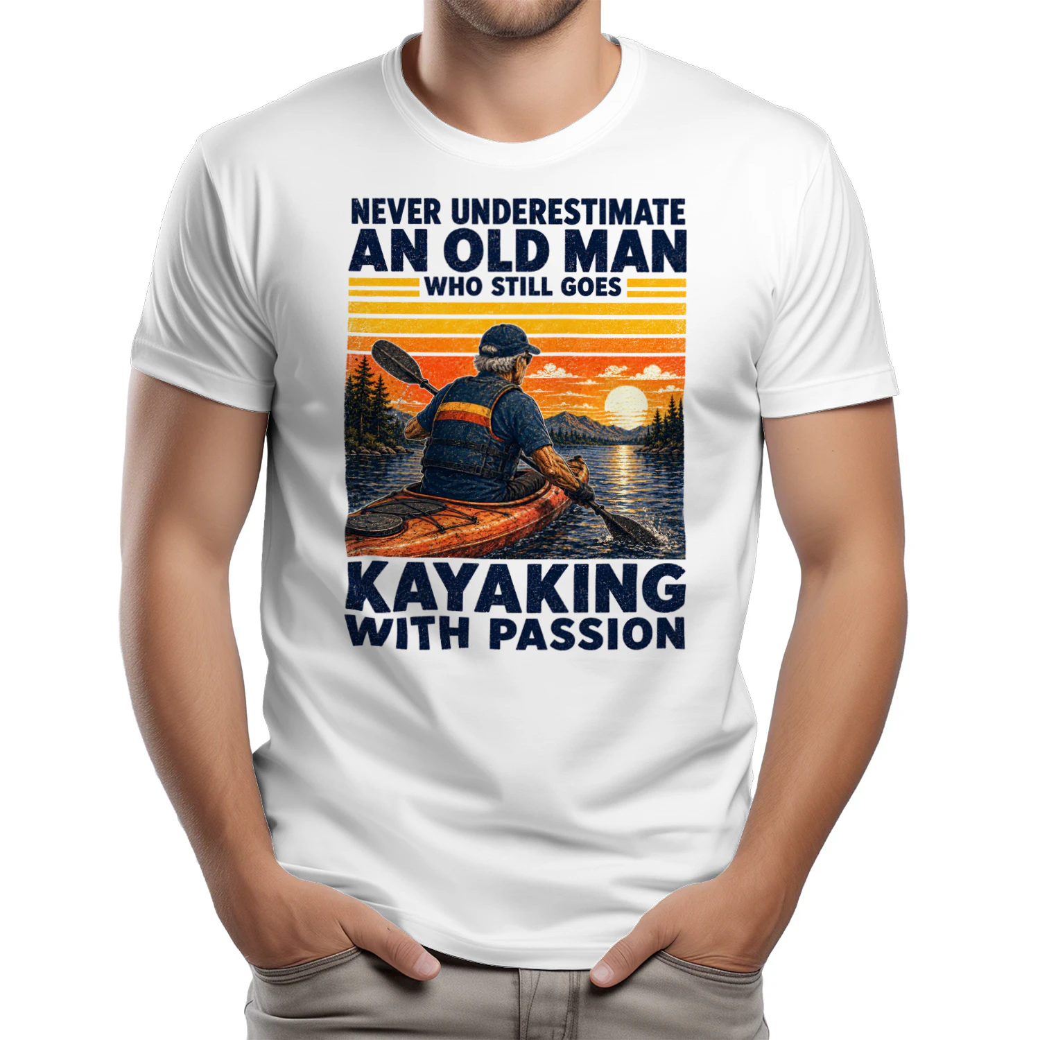 TEU1029 Man Kayaking