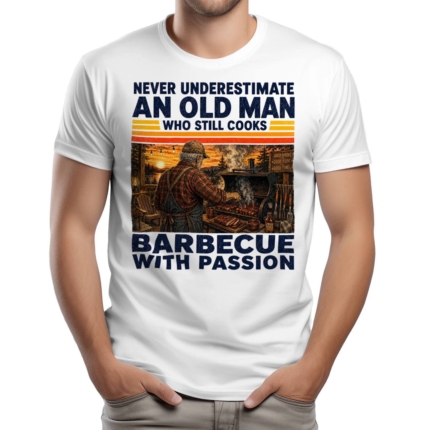 TEU1119 Man Barbecue
