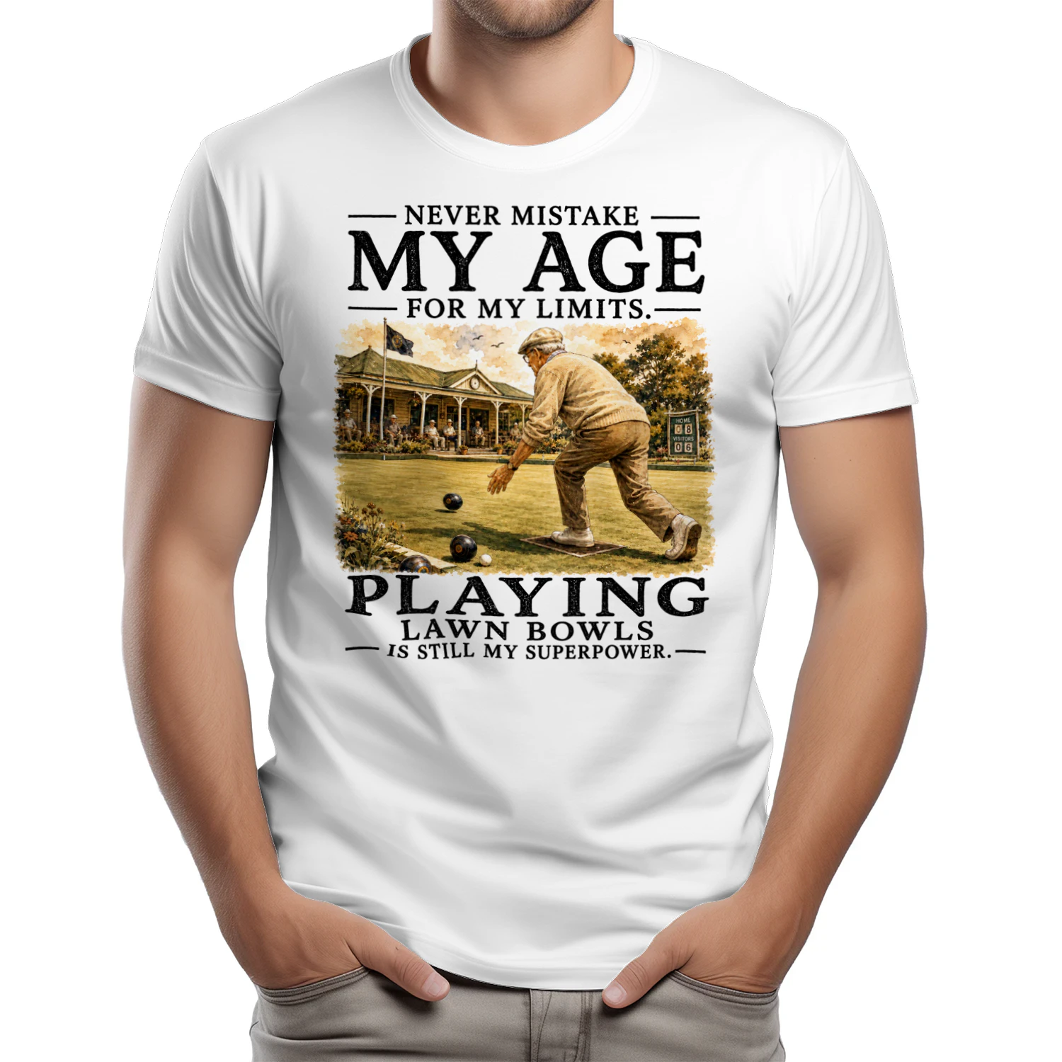 TEU0595 Playing Lawn Bowls