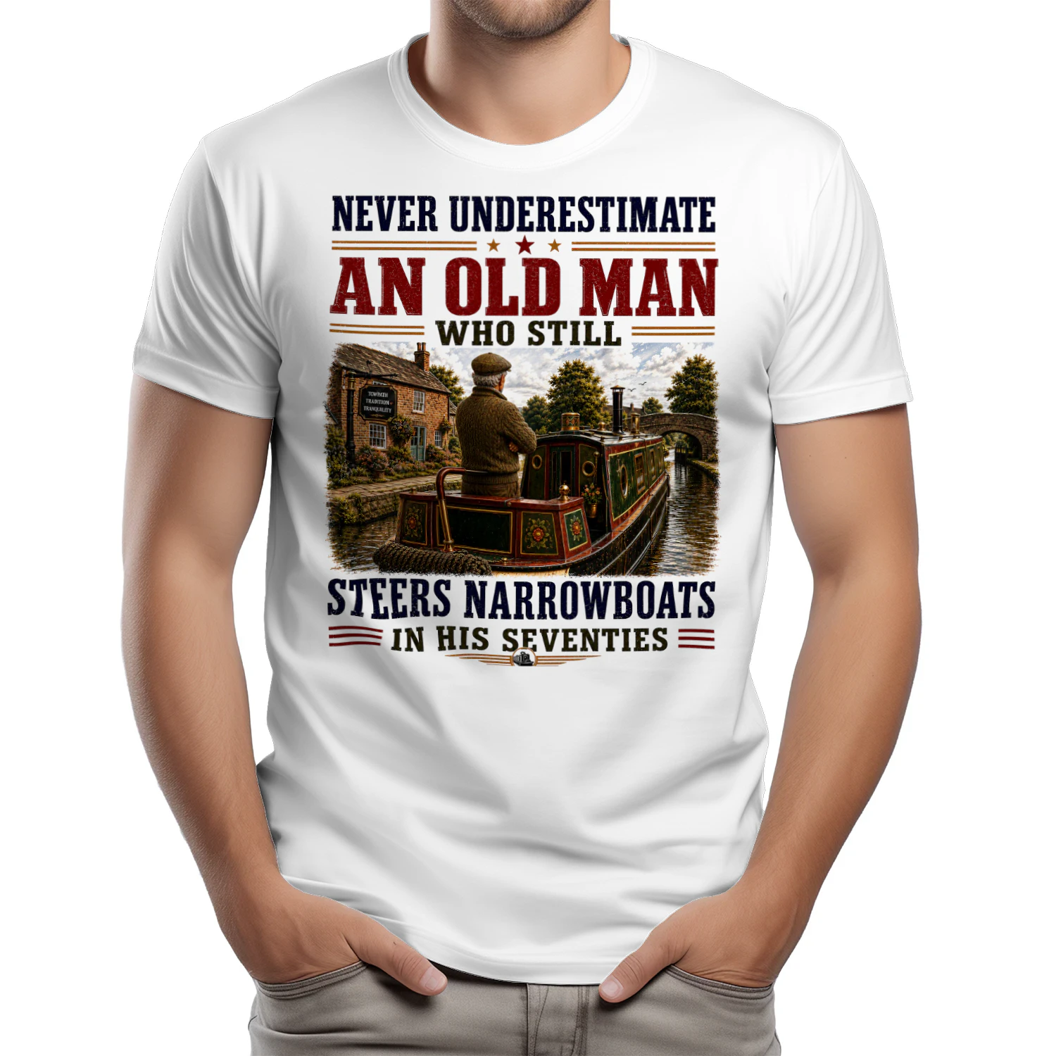 Old Man Steers Narrowboats