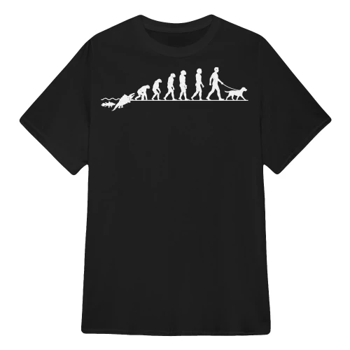 Dog Walking Evolution T-Shirt, Funny Dog Walker Gift, Dog Lover Shirt, Walking the Dog Tee