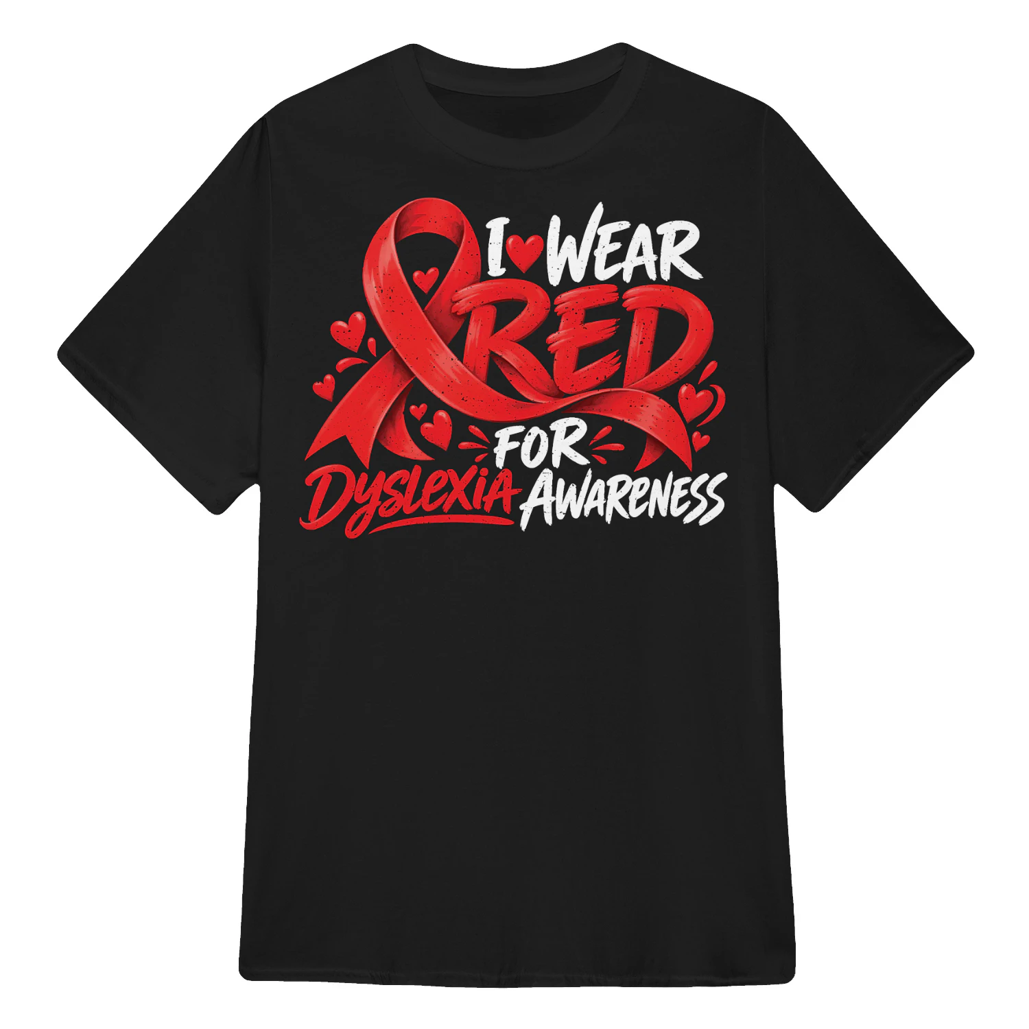 I Wear Red for Dyslexia Awareness – Dyslexia Awareness Month Gift