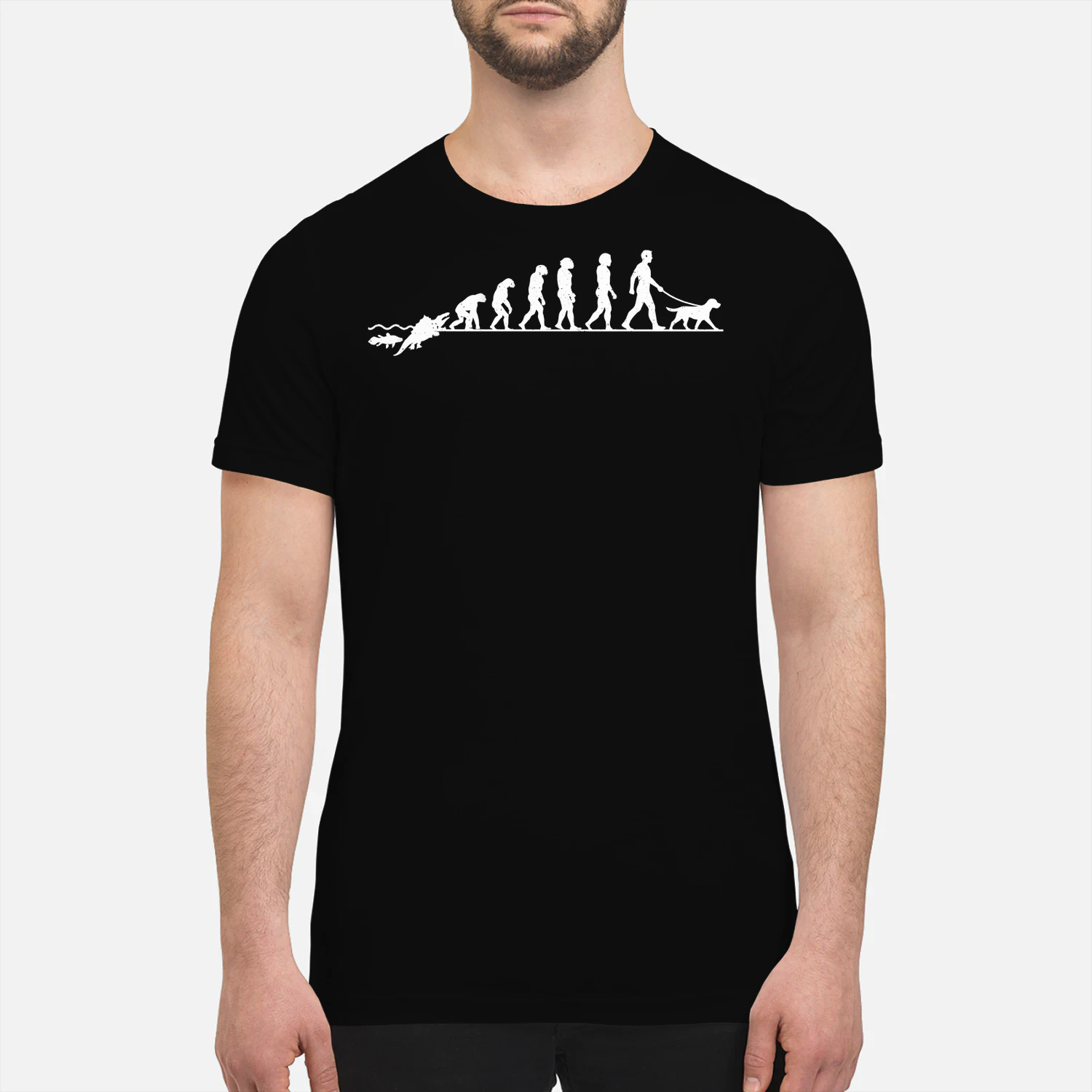 Dog Walking Evolution T-Shirt, Funny Dog Walker Gift, Dog Lover Shirt, Walking the Dog Tee