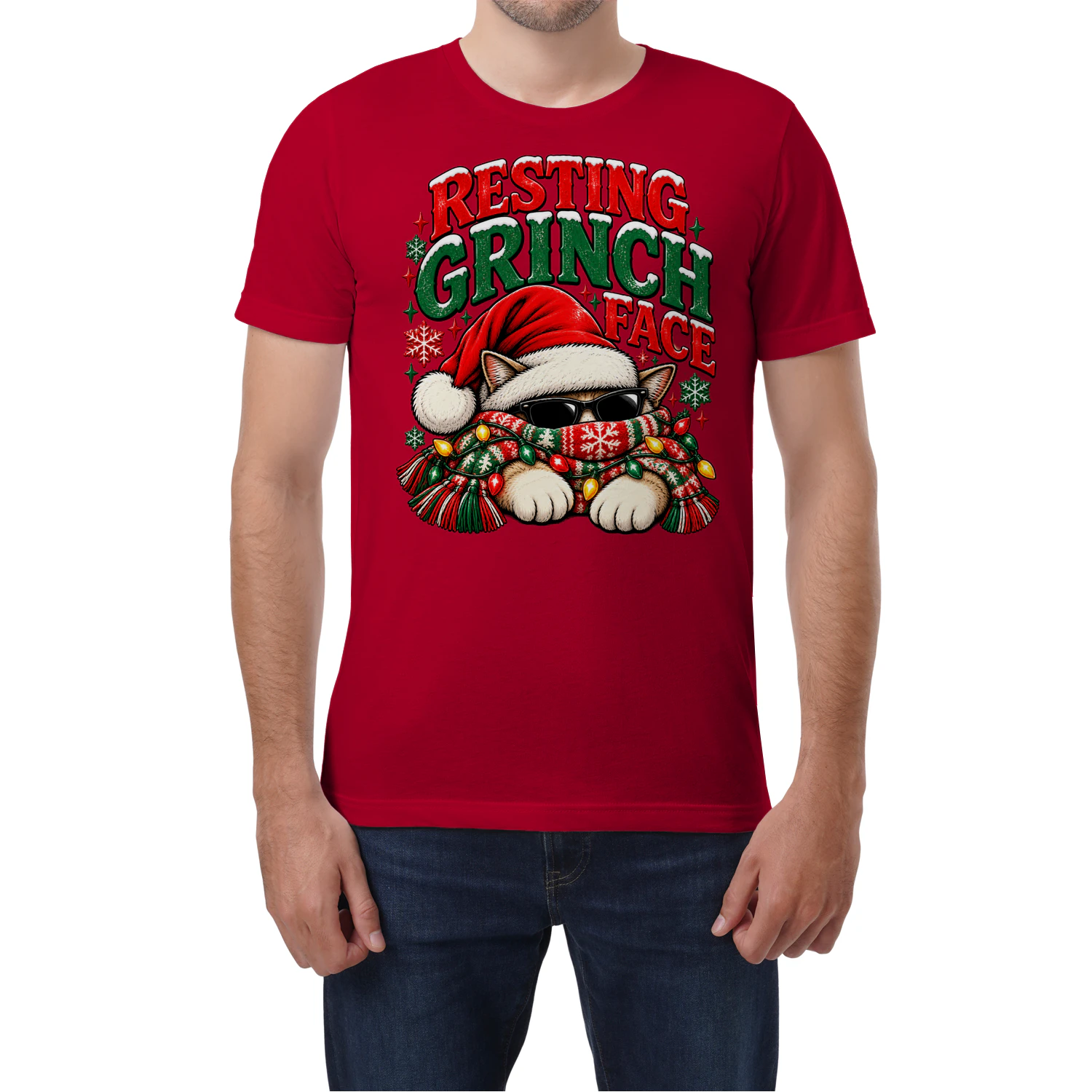 Resting Grinch Face Holiday