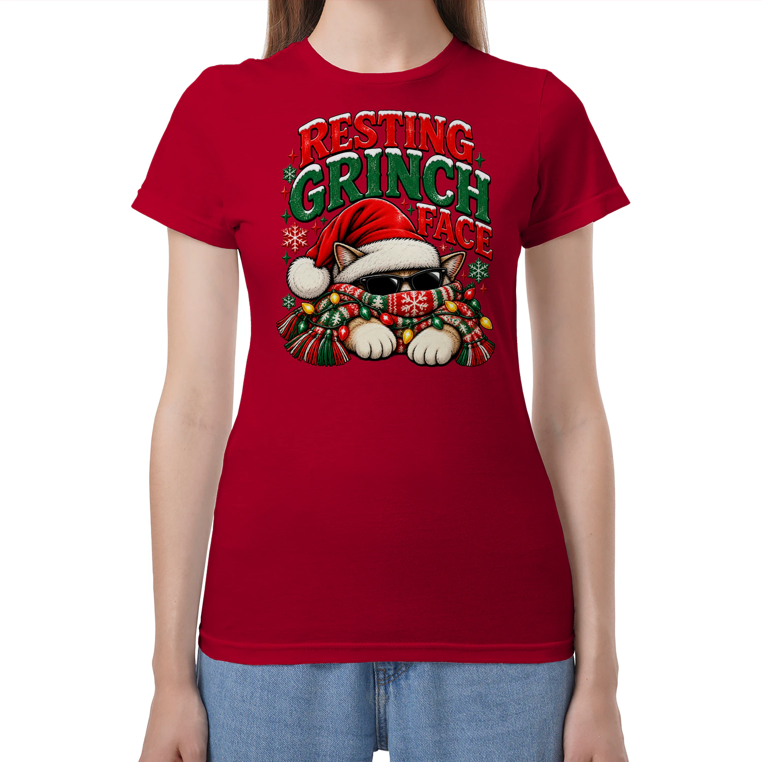 Resting Grinch Face Holiday