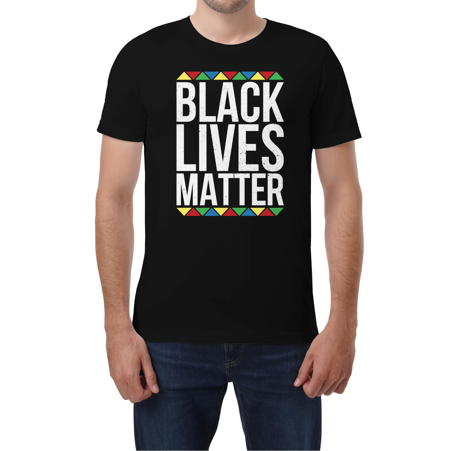 Black Lives Matter Colored Triangle