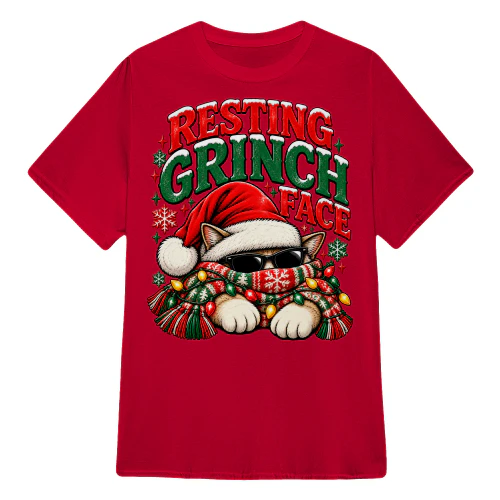 Resting Grinch Face Holiday