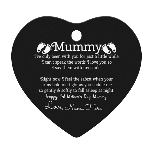 Mummy Happy 1st Mother's Day special Customizable Ornaments.