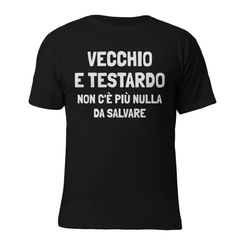 Vecchio e testardo, non c'è più nulla da salvare
