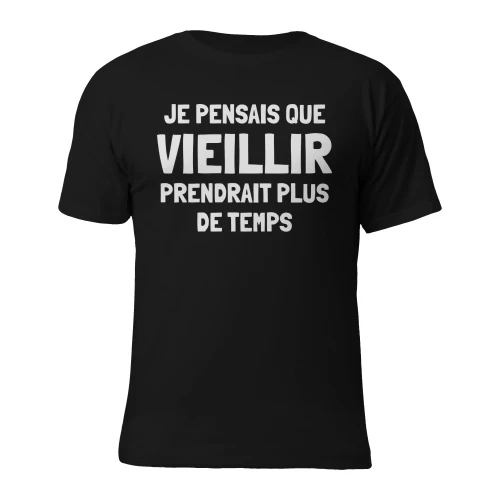 Je pensais que vieillir prendrait plus de temps
