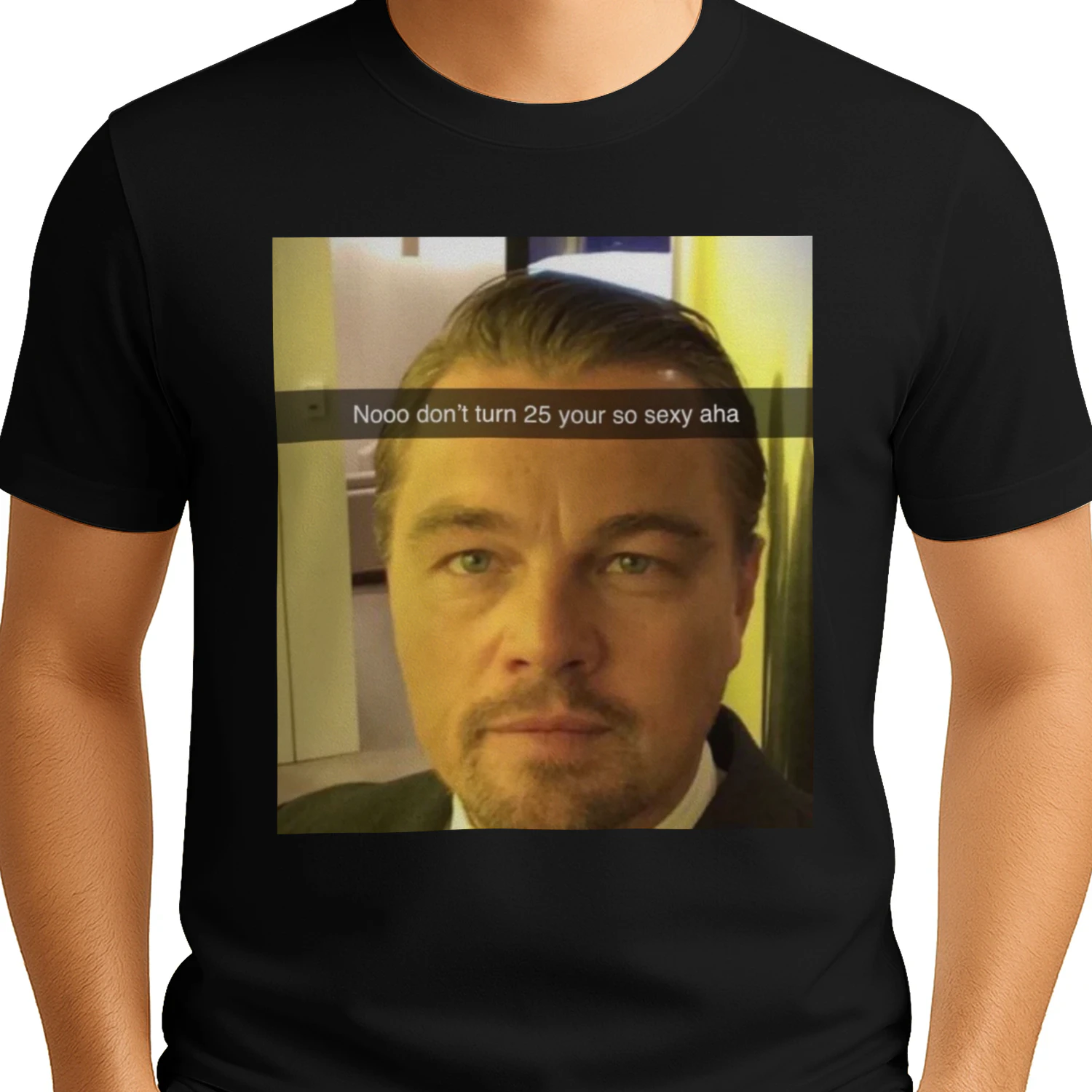 Funny Leonardo DiCaprio Meme T-Shirt - 25th Birthday Gift