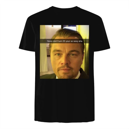 Leonardo DiCaprio Meme T-Shirt - 25th Birthday Gift