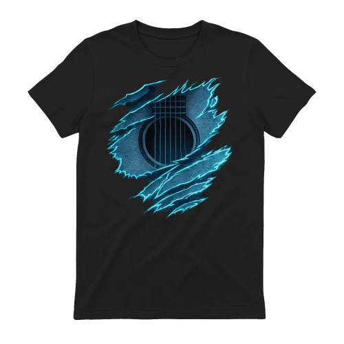 Guitar Inside Blue