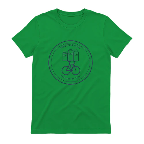 Amsterdam Cycling T-Shirt - Retro Dutch Bike City Tee for Riders /amsterdam-cycling-t-shirt