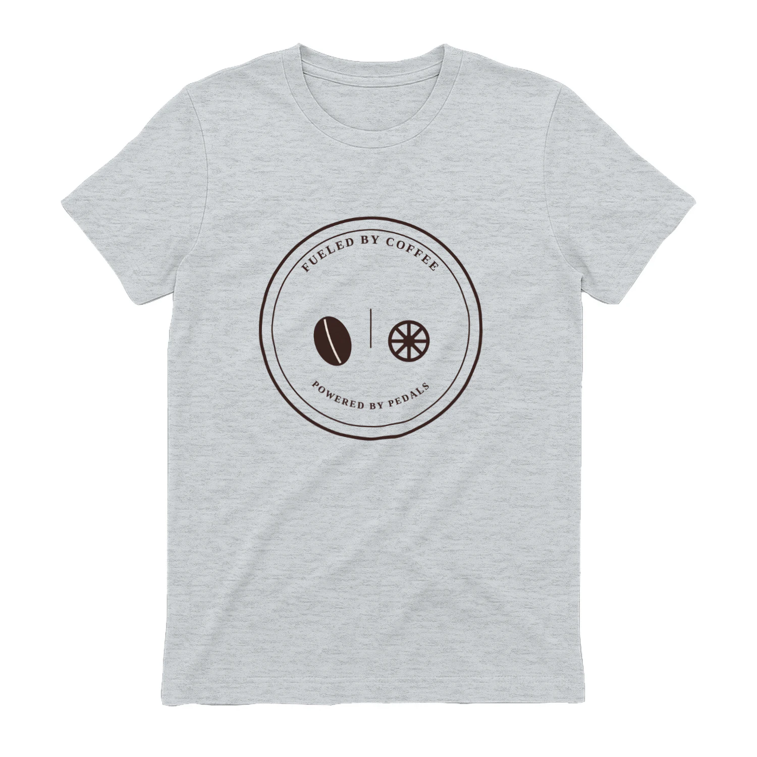 Coffee Cycling T-Shirt – Fueled by Coffee Retro Badge