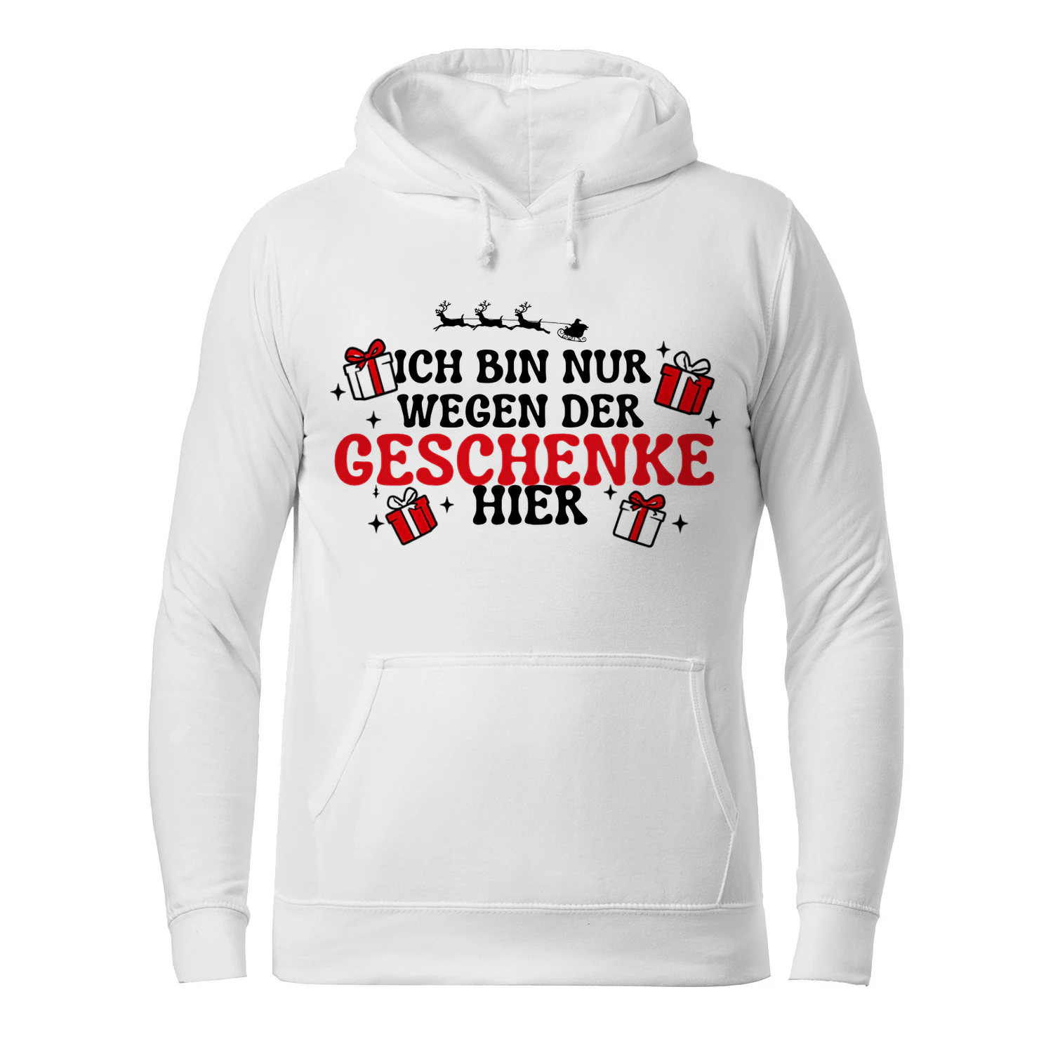 Ich bin nur wegen der Geschenke hier