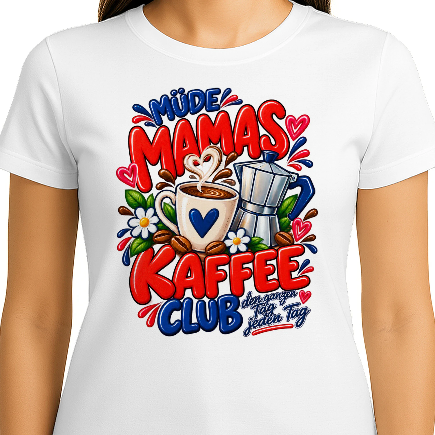 Müde Mamas Kaffee Club – Funny Coffee Lover Mom Shirt