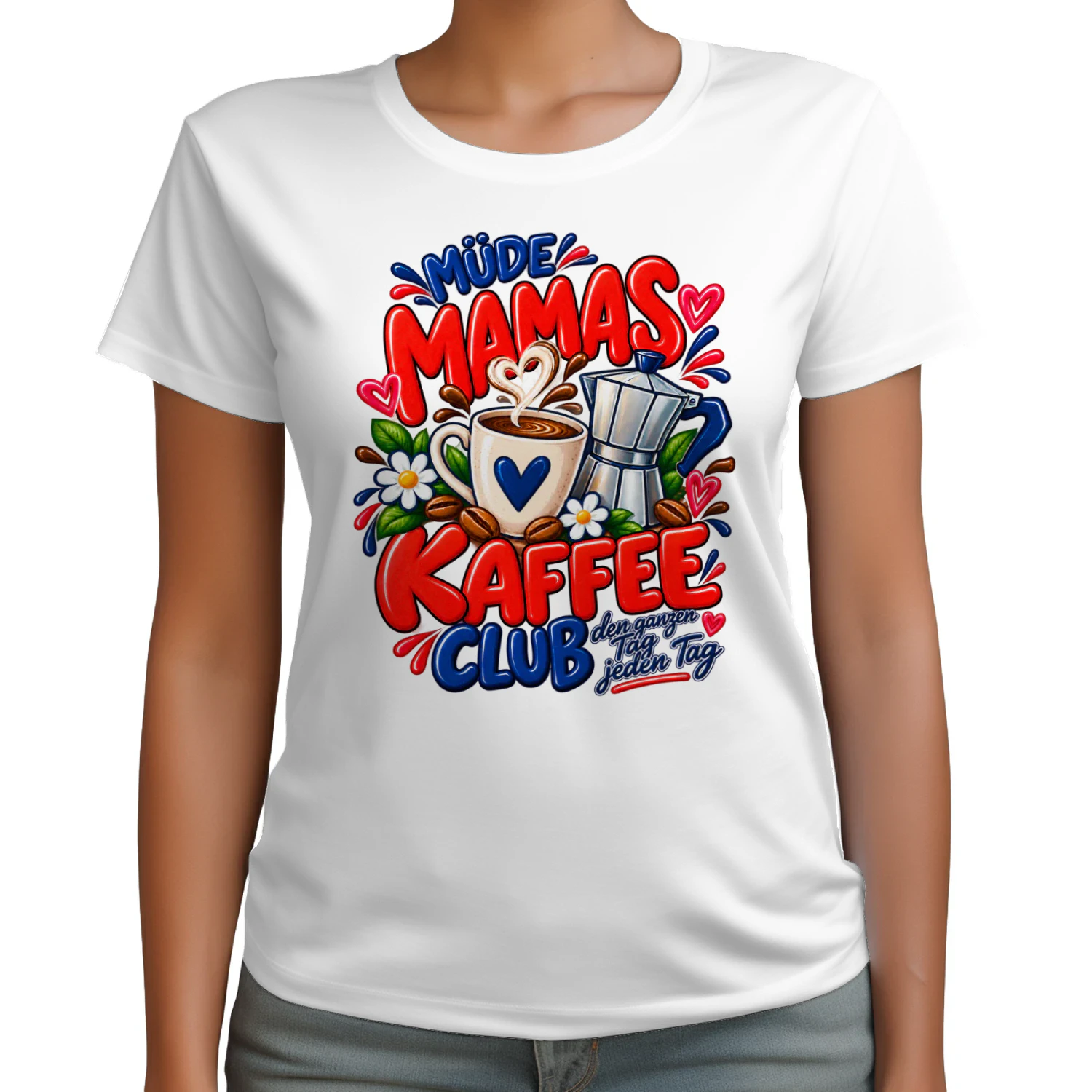Müde Mamas Kaffee Club – Funny Coffee Lover Mom Shirt