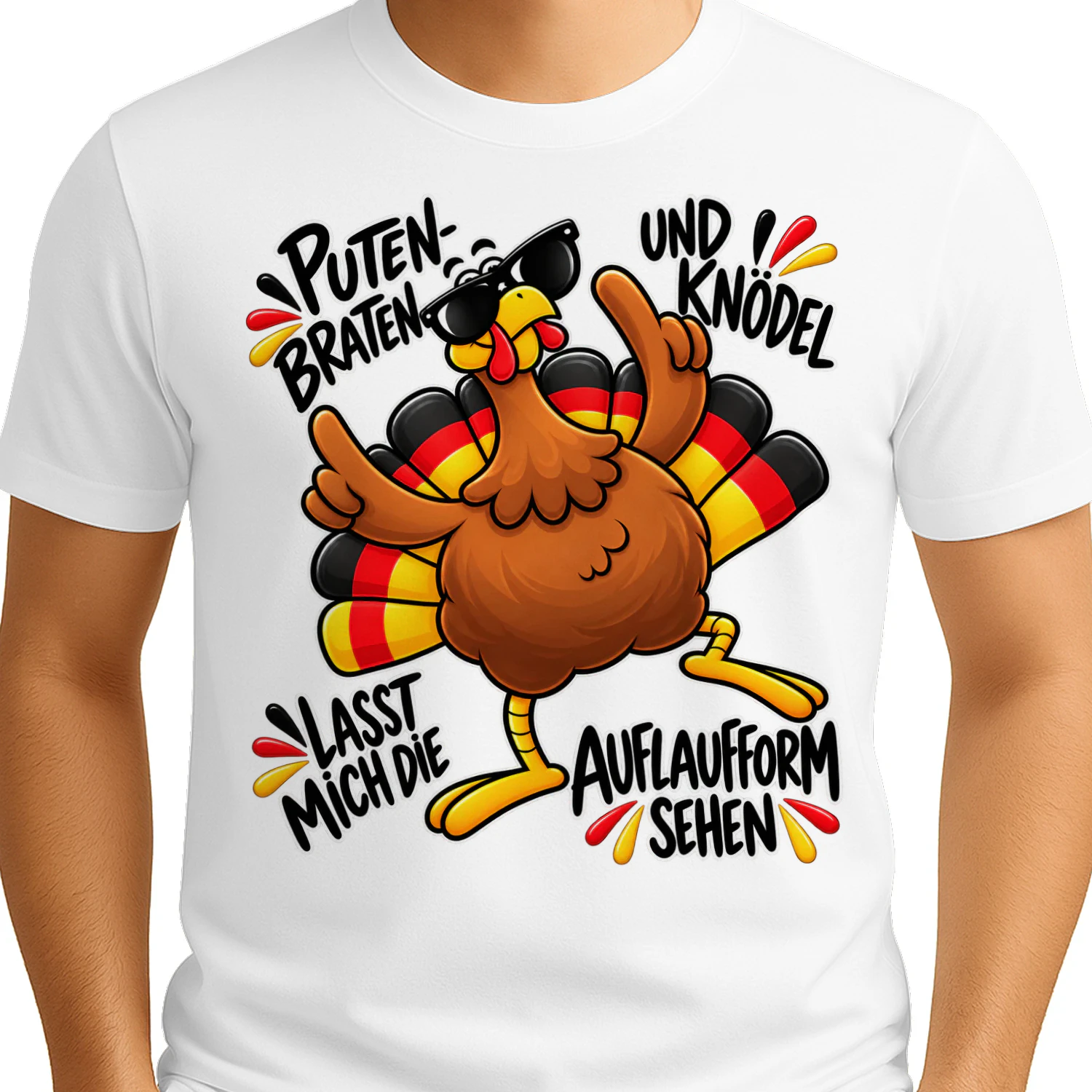 Funny German Thanksgiving Turkey Putenbraten & Knödel Shirt