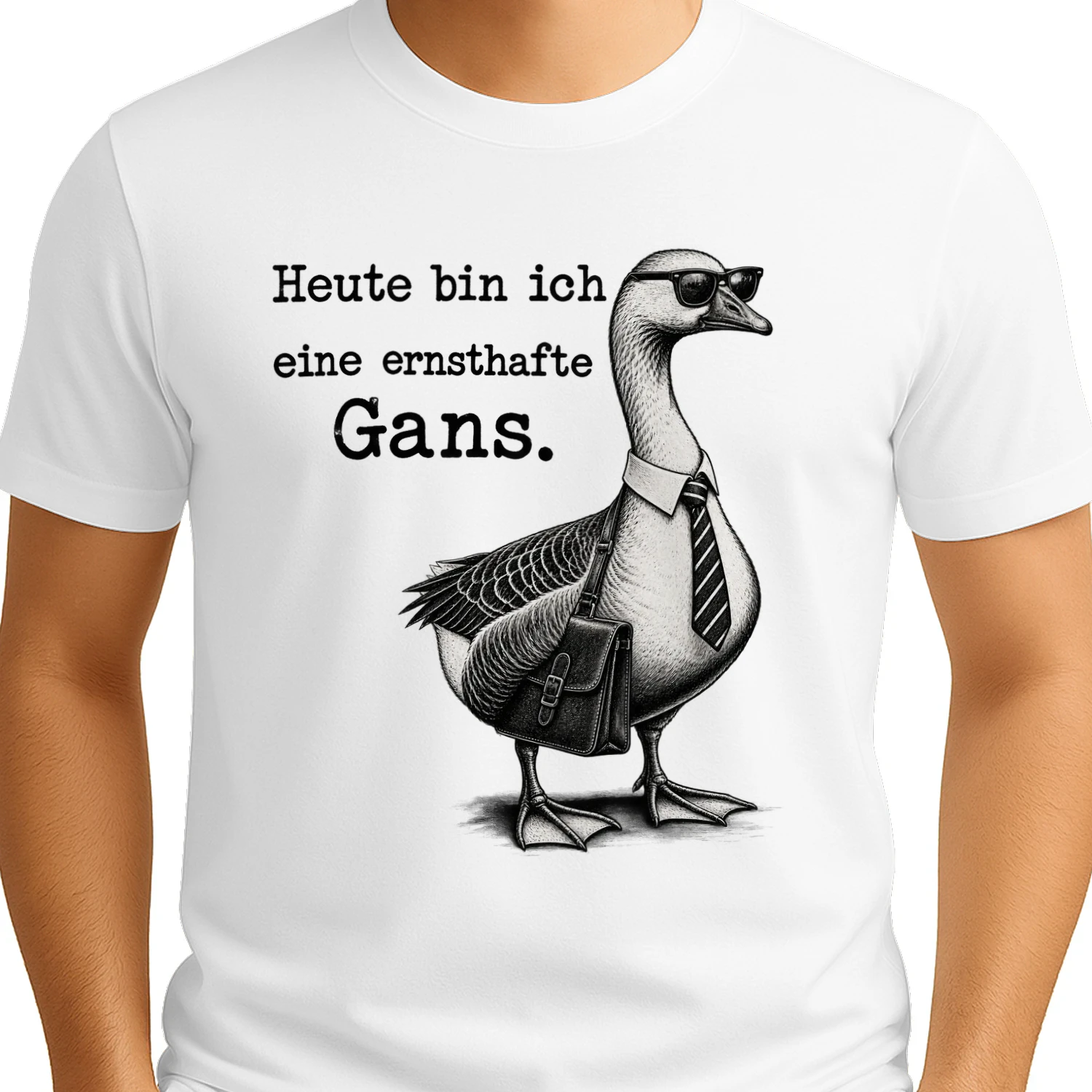 Heute bin ich eine ernste Gans – Lustiges Gänse Design