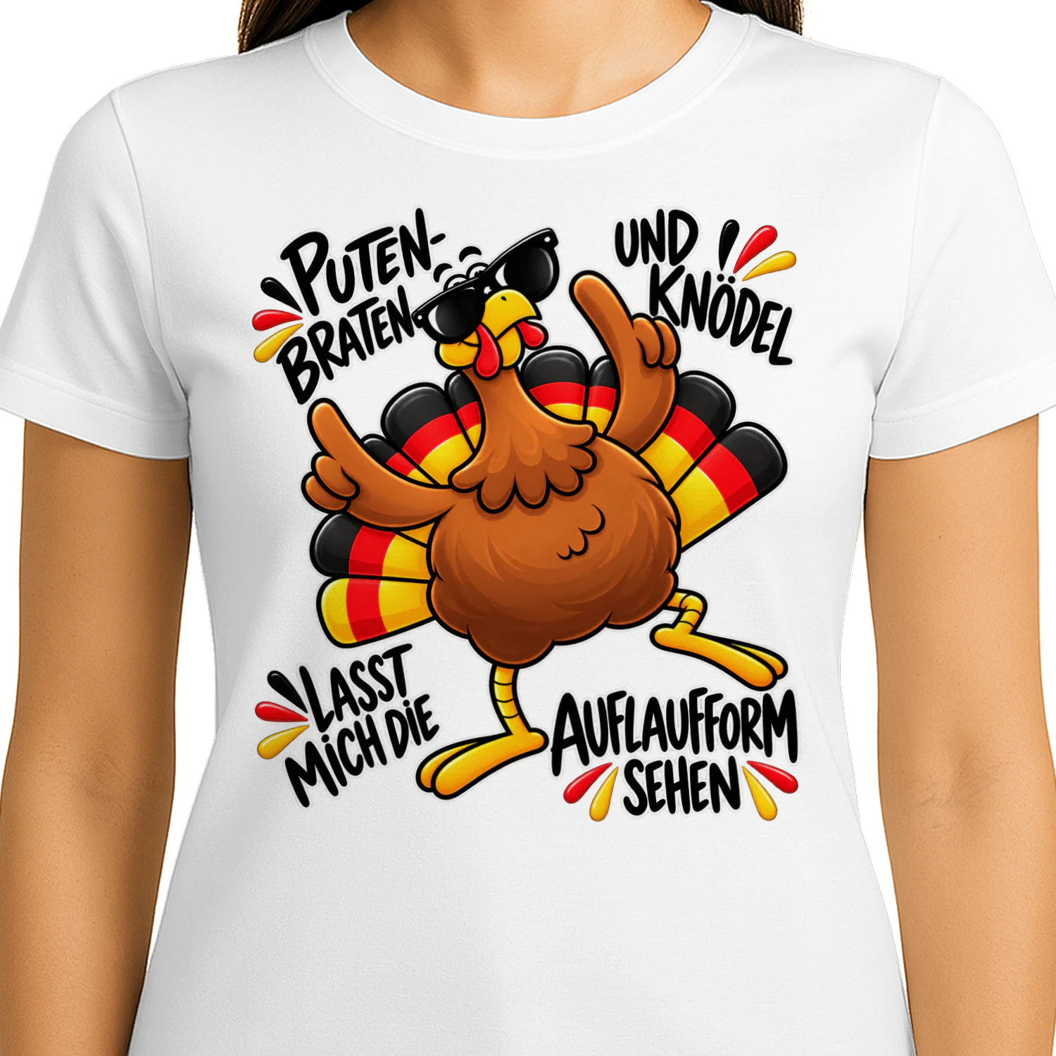 Funny German Thanksgiving Turkey Putenbraten & Knödel Shirt