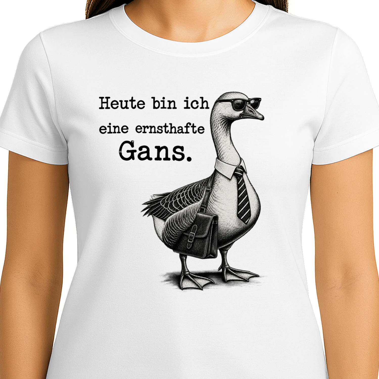 Heute bin ich eine ernste Gans – Lustiges Gänse Design