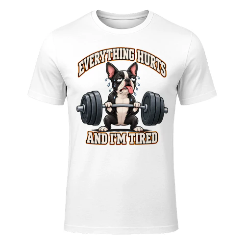 Boston Terrier Gym Humor