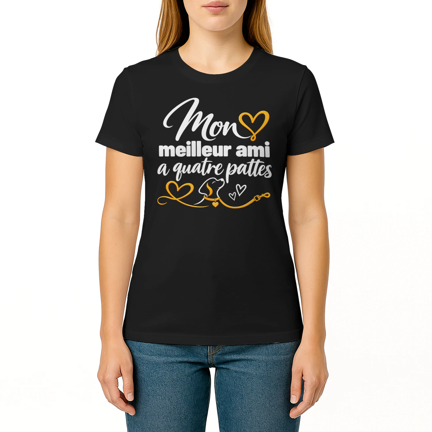 T-shirt pour amoureux des chiens – Mon meilleur ami a quatre pattes