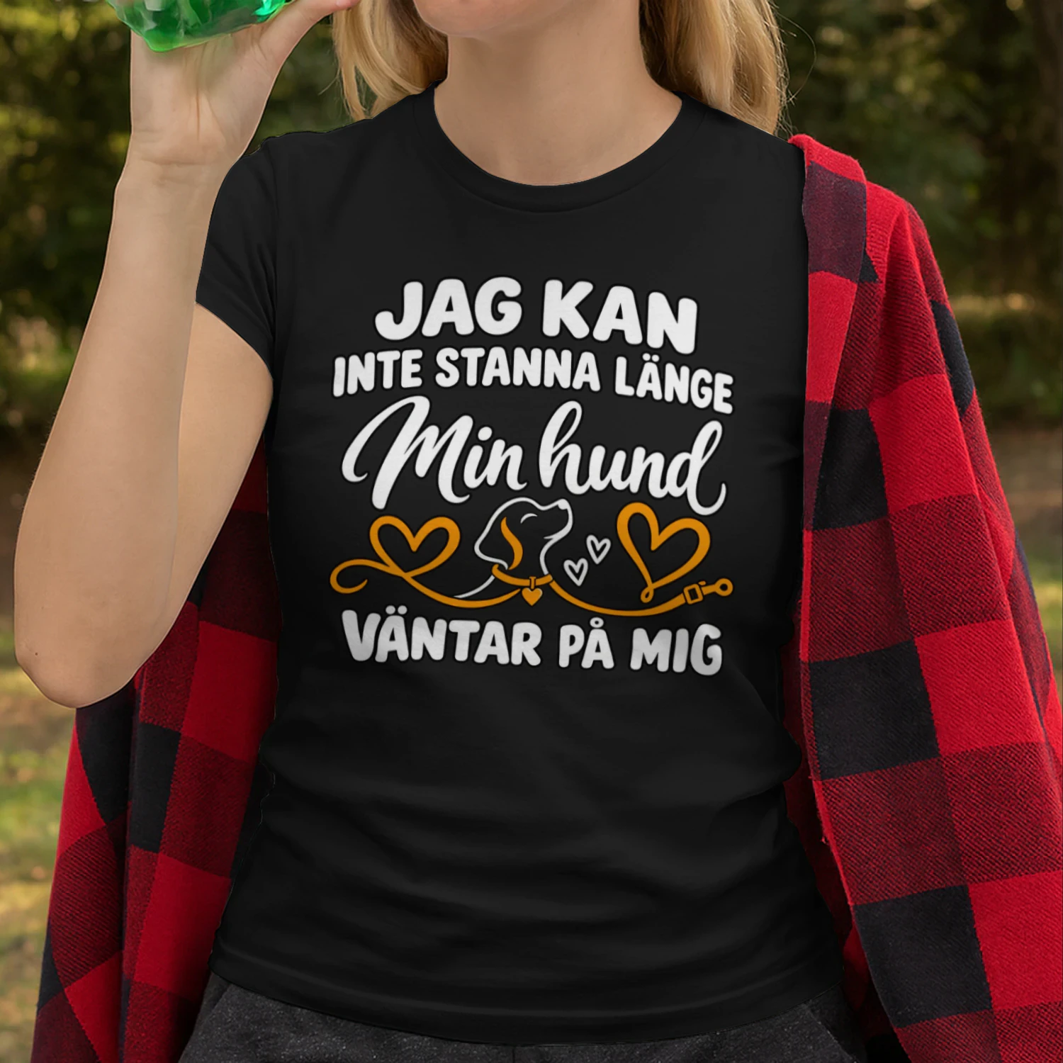 🐾 Min hund väntar på mig 🐶❤️ | T-shirt för hundälskare