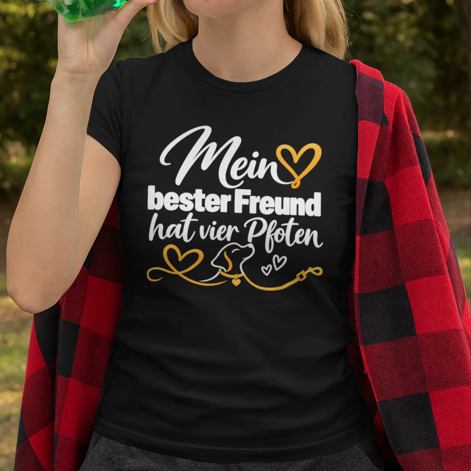 T-Shirt für Hundeliebhaber – Mein bester Freund hat vier Pfoten