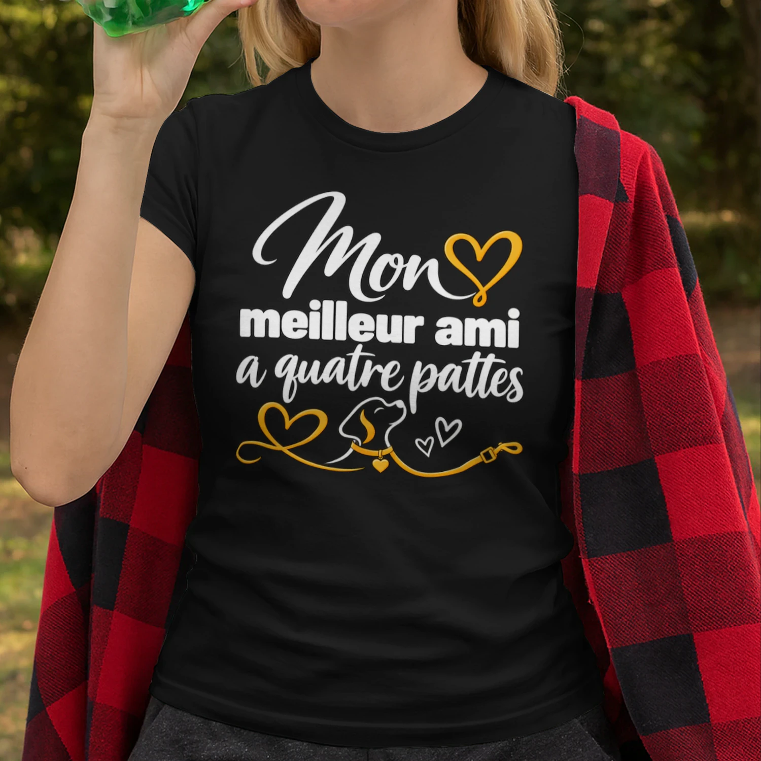 T-shirt pour amoureux des chiens – Mon meilleur ami a quatre pattes