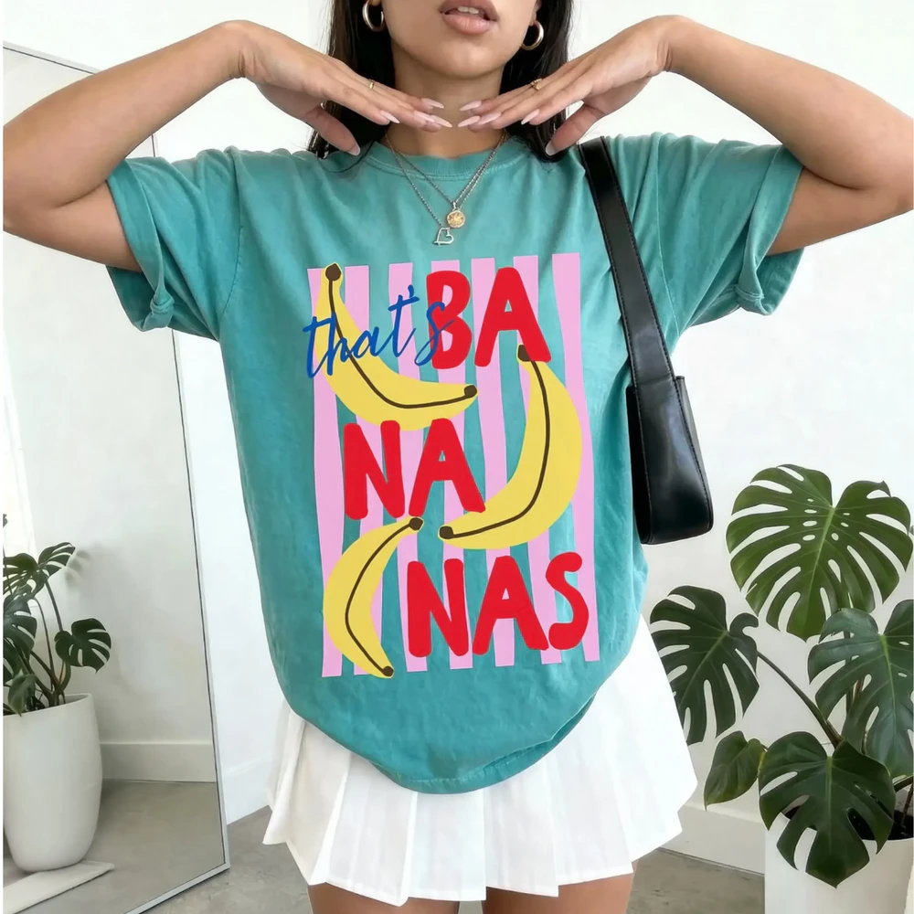 That’s Bananas Shirt, Summer Fruit Tshirt, Food Pun Shirt, Retro Graphic Tee, Banana Graphic Tee, Trendy Summer Shirt, Comfort Colors