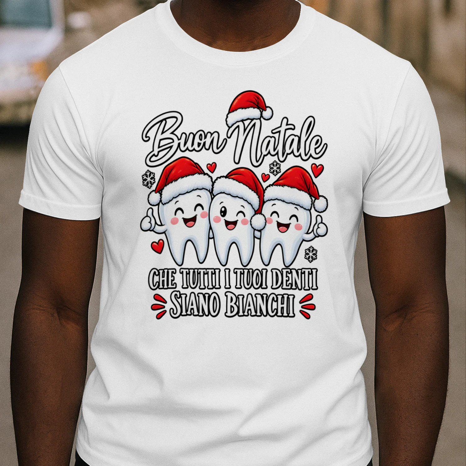 Funny Christmas Dentist T-Shirt – Santa Teeth Dental Holiday Shirt