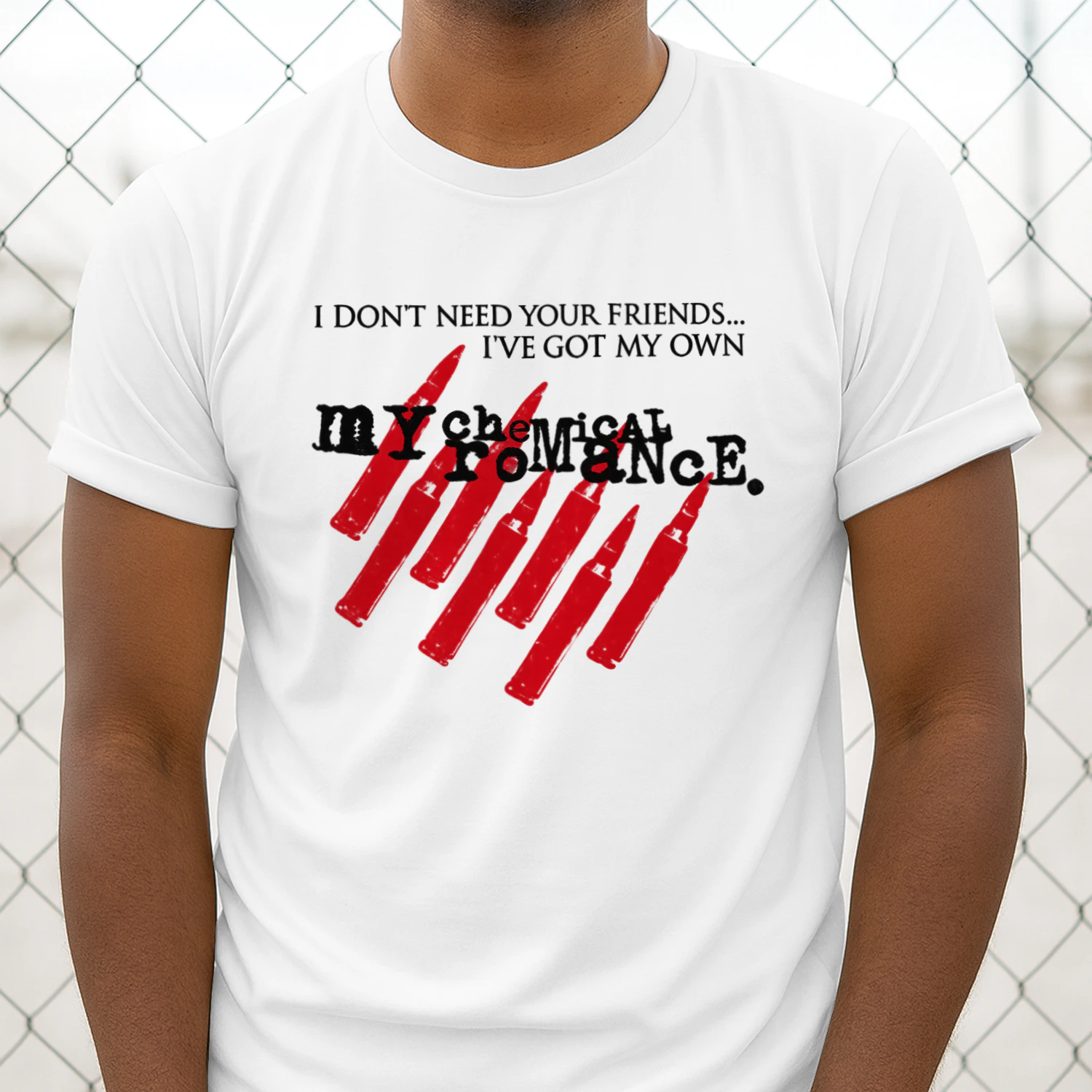 I Don’t Need Your Friends Gothic Rock Quote Shirt 